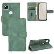 For Google Pixel 4a Solid Color Skin Feel Magnetic Buckle Horizontal Flip Calf Texture PU Leather Case with Holder & Card Slots & Wallet(Green) - Google Cases by PMC TechLife | Online Shopping South Africa | PMC TechLife