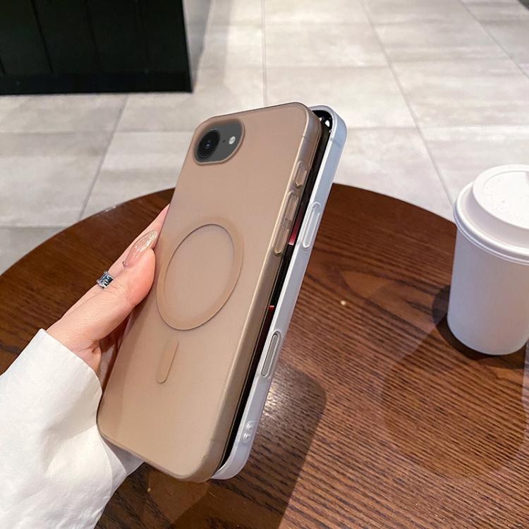 For iPhone 16e Ice Fog MagSafe PC Phone Case(Gold) - iPhone 16e Cases by PMC TechLife | Online Shopping South Africa | PMC TechLife | Buy Now Pay Later Mobicred