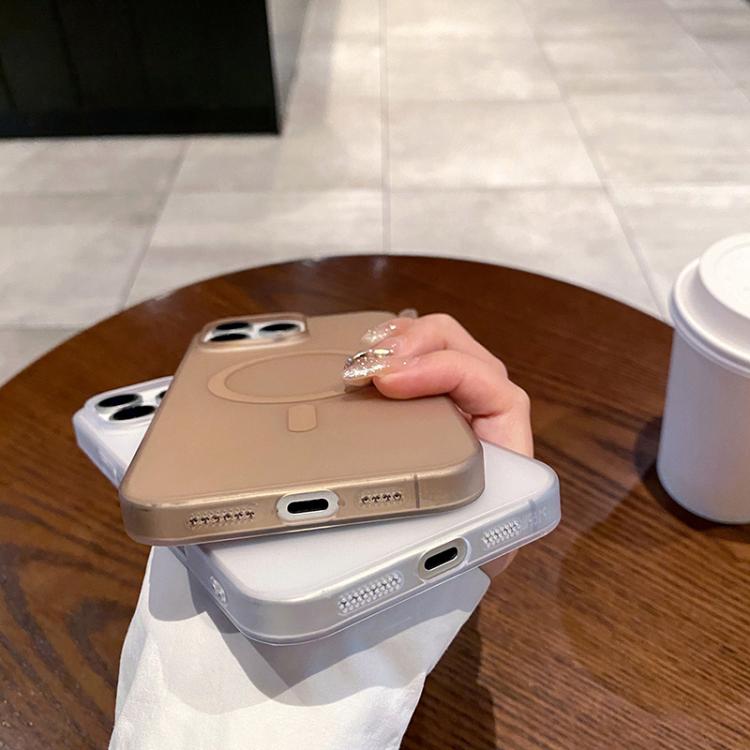 For iPhone 16e Ice Fog MagSafe PC Phone Case(Transparent Purple) - free shipping - PMC TechLife - Order now!