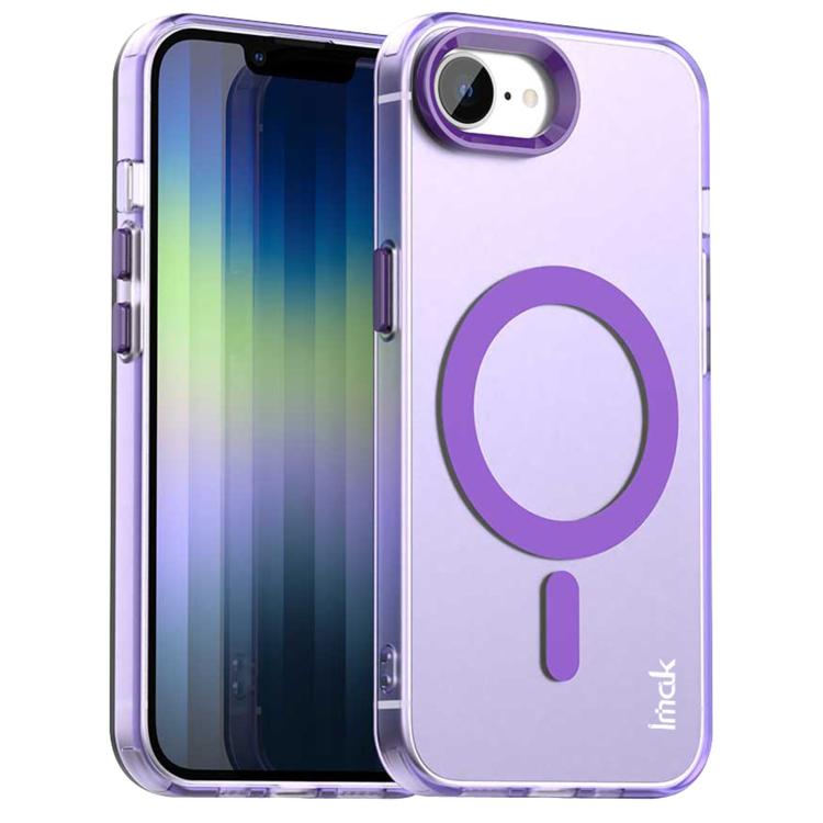 For iPhone 16e IMAK Candy Series Shockproof MagSafe Phone Case(Purple) - iPhone 16e Cases by imak | Online Shopping South Africa | PMC TechLife | Buy Now Pay Later Mobicred