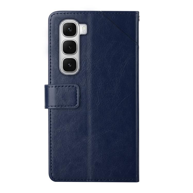 For Infinix Hot 60 Pro+ 4G Y-shaped Pattern Flip Leather Phone Case(Blue) - free shipping - PMC TechLife - Order now!