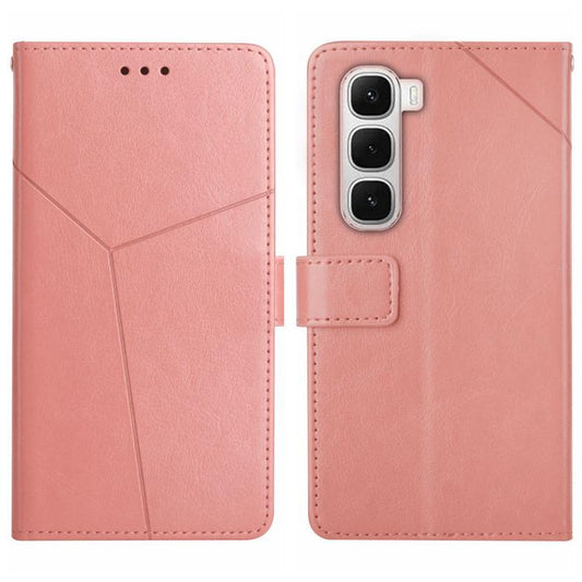 For Infinix Hot 60 Pro+ 4G Y-shaped Pattern Flip Leather Phone Case(Pink) - free shipping - PMC Jewellery - Order now!