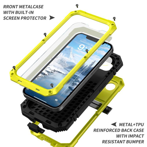 For iPhone 16e IP68 Water-resistant Dustproof Shockproof Phone Case(Yellow)