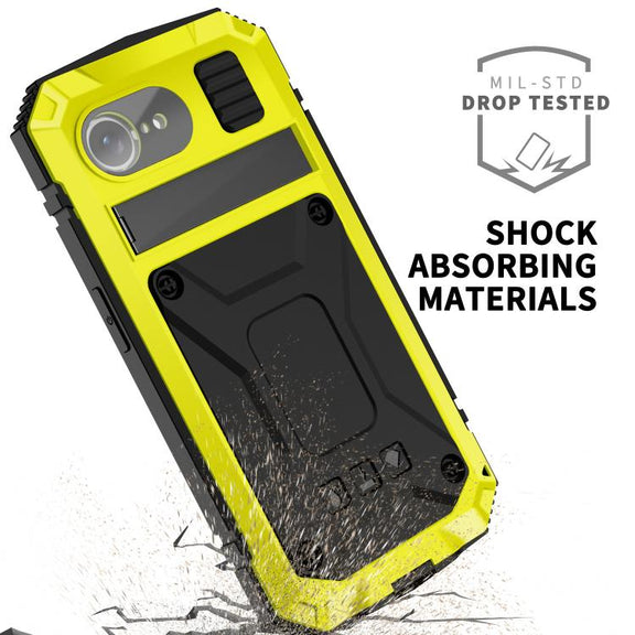 For iPhone 16e IP68 Water-resistant Dustproof Shockproof Phone Case(Yellow)