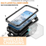 For iPhone 16e Sliding Camera IP68 Water-resistant Holder Phone Case(Black)