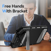 For iPhone 16e IP68 Water-resistant Dustproof Shockproof Holder Phone Case(Black)