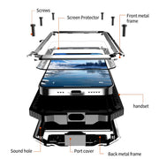 For iPhone 16e IP68 Water-resistant Dustproof Shockproof Holder Phone Case(Silver)