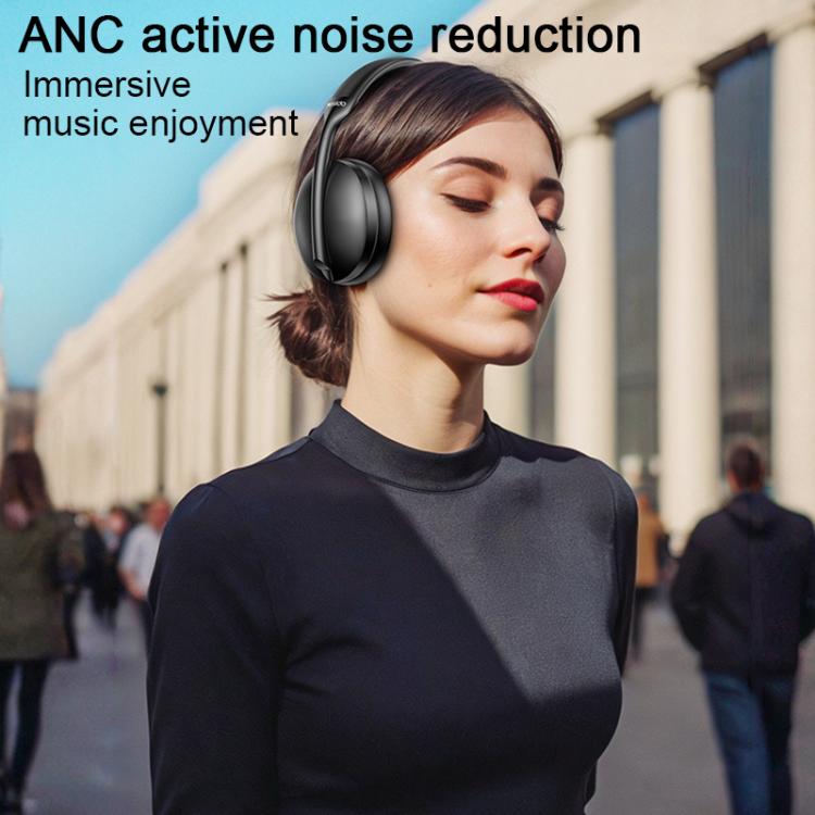 Yesido EP08 ANC Noise Reduction Bluetooth Headphones(Black)