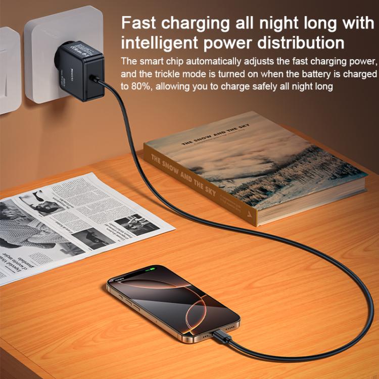 Yesido YC75 PD65W 2m USB-C / Type-C Cable Laptop Charger, EU Plug(Black) - free shipping - PMC Jewellery - Order now!