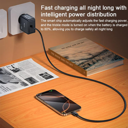 Yesido YC75 PD65W 2m USB-C / Type-C Cable Laptop Charger, EU Plug(Black) - free shipping - PMC Jewellery - Order now!