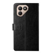 For Tecno Pova 7 4G Y-shaped Pattern Flip Leather Phone Case(Black)