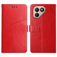 For Tecno Pova 7 4G Y-shaped Pattern Flip Leather Phone Case(Red) - free shipping - PMC TechLife - Order now!