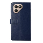 For Tecno Pova 7 4G Y-shaped Pattern Flip Leather Phone Case(Blue)