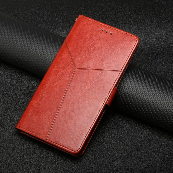 For Tecno Pova 7 4G Y-shaped Pattern Flip Leather Phone Case(Brown)
