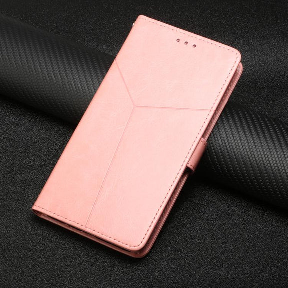 For Tecno Pova 7 4G Y-shaped Pattern Flip Leather Phone Case(Pink)