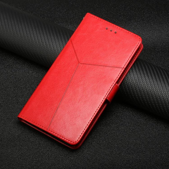 For Tecno Pova 7 5G Y-shaped Pattern Flip Leather Phone Case(Red)