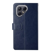 For Tecno Pova 7 5G Y-shaped Pattern Flip Leather Phone Case(Blue)