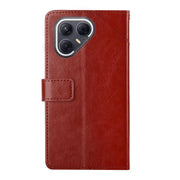 For Tecno Pova 7 5G Y-shaped Pattern Flip Leather Phone Case(Brown)