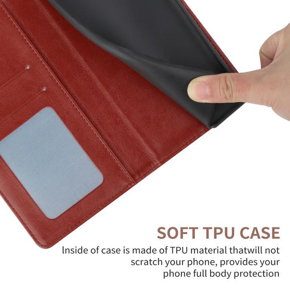 For Tecno Pova 7 5G Y-shaped Pattern Flip Leather Phone Case(Brown)