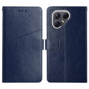 For Tecno Pova 7 Ultra 5G Y-shaped Pattern Flip Leather Phone Case(Blue)