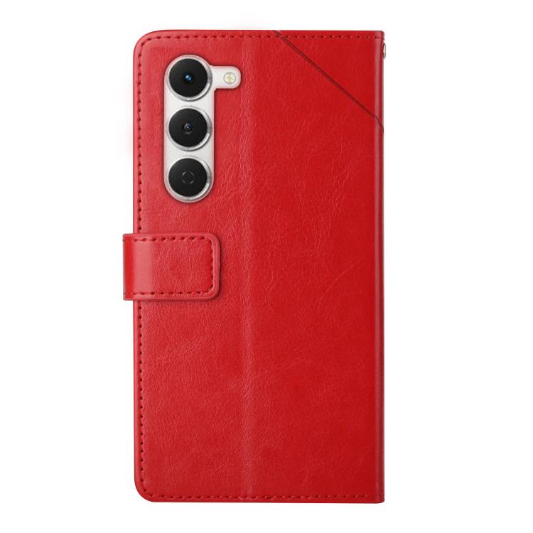 For Tecno Spark 40 Pro 4G Y-shaped Pattern Flip Leather Phone Case(Red)