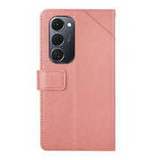 For Tecno Spark 40 Pro+ 4G Y-shaped Pattern Flip Leather Phone Case(Pink)