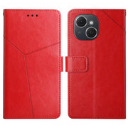For Tecno Spark 40C Y-shaped Pattern Flip Leather Phone Case(Red)