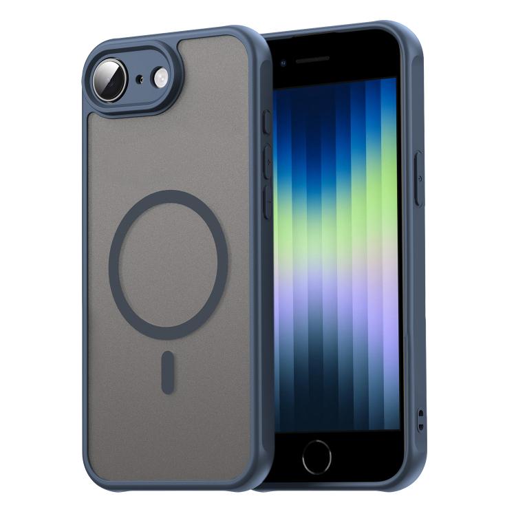 For iPhone 16e Fan Dun Series TPU Hybrid PC Frosted Magsafe Phone Case(Blue) - iPhone 16e Cases by PMC TechLife | Online Shopping South Africa | PMC TechLife | Buy Now Pay Later Mobicred