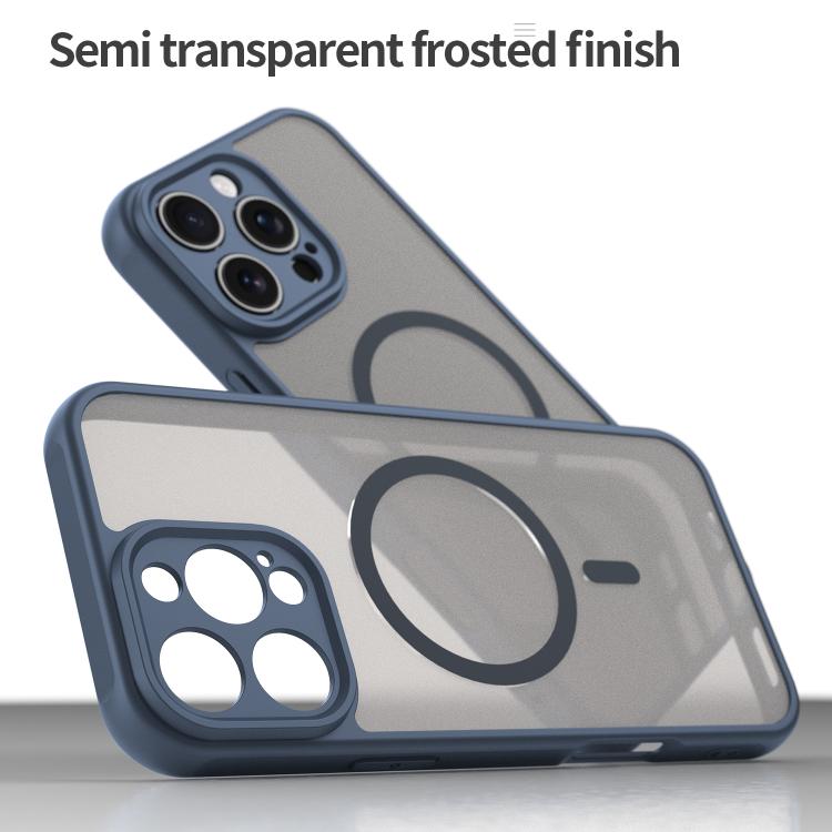 For iPhone 16e Fan Dun Series TPU Hybrid PC Frosted Magsafe Phone Case(Blue) - iPhone 16e Cases by PMC TechLife | Online Shopping South Africa | PMC TechLife | Buy Now Pay Later Mobicred