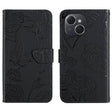For Tecno Spark 40C Skin Feel Butterfly Embossed Flip Leather Phone Case(Black) - free shipping - PMC TechLife - Order now!