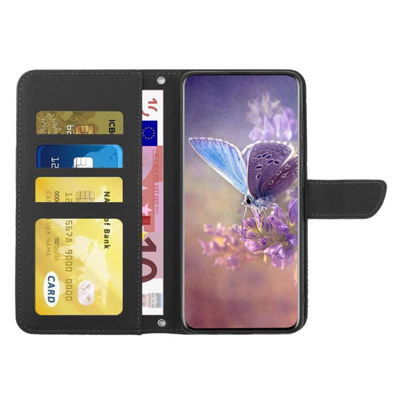 For Tecno Spark 40C Skin Feel Butterfly Embossed Flip Leather Phone Case(Black)