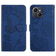 For Tecno Spark 40C Skin Feel Butterfly Embossed Flip Leather Phone Case(Blue) - free shipping - PMC TechLife - Order now!