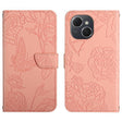 For Tecno Spark 40C Skin Feel Butterfly Embossed Flip Leather Phone Case(Pink) - free shipping - PMC TechLife - Order now!