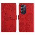 For Tecno Spark 40 Pro+ 4G Skin Feel Butterfly Embossed Flip Leather Phone Case(Red) - free shipping - PMC TechLife - Order now!