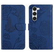 For Tecno Spark 40 Pro 4G Skin Feel Butterfly Embossed Flip Leather Phone Case(Blue) - free shipping - PMC TechLife - Order now!