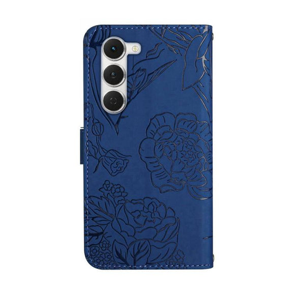 For Tecno Spark 40 Pro 4G Skin Feel Butterfly Embossed Flip Leather Phone Case(Blue)