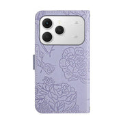 For Tecno Spark 40 4G Skin Feel Butterfly Embossed Flip Leather Phone Case(Purple)