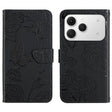 For Tecno Spark 40 4G Skin Feel Butterfly Embossed Flip Leather Phone Case(Black) - free shipping - PMC TechLife - Order now!