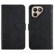 For Tecno Pova 7 4G Skin Feel Butterfly Embossed Flip Leather Phone Case(Black) - free shipping - PMC TechLife - Order now!