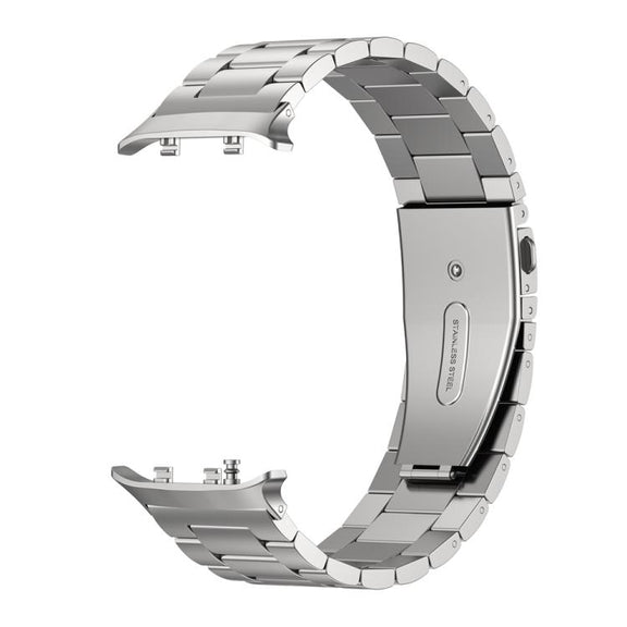 For Huawei Watch D2 Three Beads Stainless Steel Watch Band(Silver)