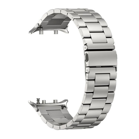 For Huawei Watch D2 Three Beads Stainless Steel Watch Band(Silver)