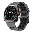 For Samsung Galaxy Watch Ultra 47mm / Ultra 2025 Kalebol Ocean Two-tone Silicone Strap(Coal Black) - free shipping - PMC TechLife - Order now!