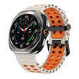 For Samsung Galaxy Watch Ultra 47mm / Ultra 2025 Kalebol Ocean Two-tone Silicone Strap(Starlight Orange) - free shipping - PMC TechLife - Order now!