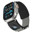 For Apple Watch 46mm / 49mm / 45mm / 44mm Kalebol Compass Nylon Loop Watch Strap(Black Grey) - free shipping - PMc TechLife - Order now!