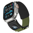 For Apple Watch 46mm / 49mm / 45mm / 44mm Kalebol Compass Nylon Loop Watch Strap(Black Army Green) - free shipping - PMc TechLife - Order now!