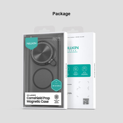 For Xiaomi 15 Ultra NILLKIN CamShield Prop MagSafe Magnetic Translucent PC Phone Case(Black) - free shipping - PMC Jewellery - Order now!
