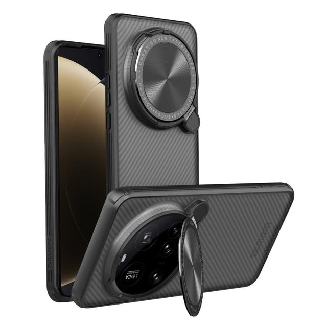 For Xiaomi 15 Ultra NILLKIN CamShield Prop Translucent PC Phone Case(Black)