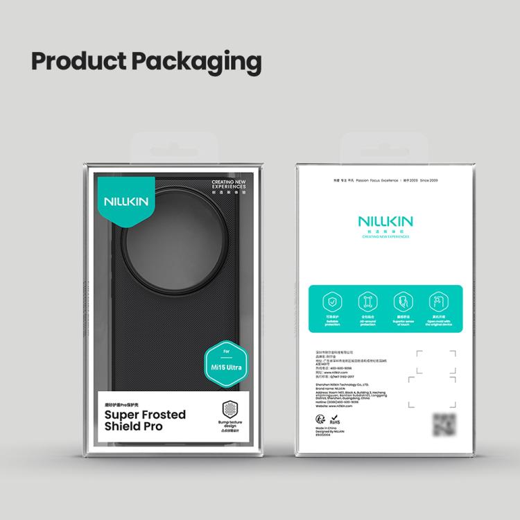 For Xiaomi 15 Ultra NILLKIN Frosted Shield Pro PC + TPU Phone Case(Black) - free shipping - PMC Jewellery - Order now!