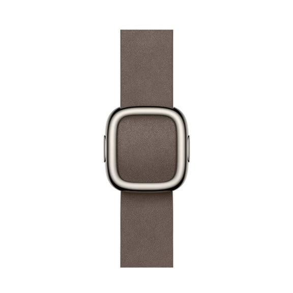 For Apple Watch 46mm / 49mm / 45mm / 44mm Modern Style Leather Watch Band(Dark Brown)