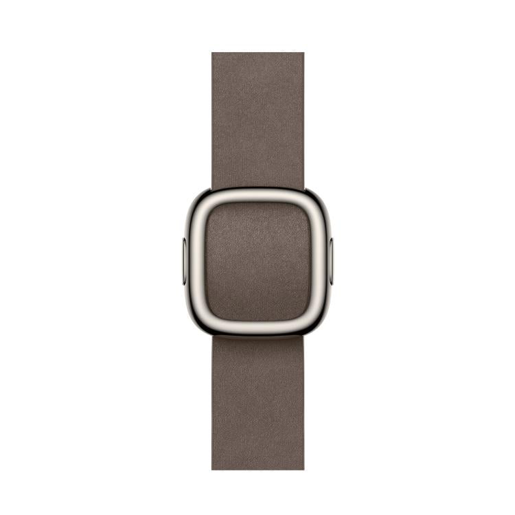 For Apple Watch 46mm / 49mm / 45mm / 44mm Modern Style Leather Watch Band(Dark Brown)